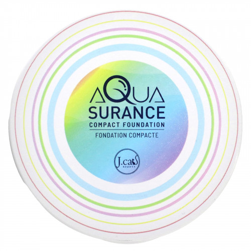J.Cat Beauty, Компактная тональная основа Aquasurance, оттенок ACF100 фарфоровый, 9 г