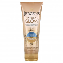 Jergens, Natural Glow, укрепляющее ежедневное увлажняющее средство, тон: от светлого до среднего, 221 мл (7,5 жидк. унции)