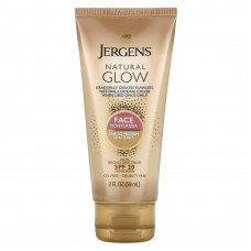 Jergens, Увлажняющее средство Natural Glow для ежедневного ухода за лицом, SPF 20, оттенок Fair to Medium, 59 мл