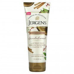Jergens, Essential Oil Collection, масло для тела, сандаловое дерево, 207 мл (7 жидк. Унций)