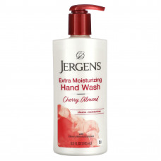 Jergens, Экстраувлажняющее мыло для рук, вишня и миндаль, 245 мл (8,3 жидк. Унции)