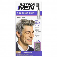 Just for Men, Мужская краска для волос с гребешком Touch of Gray, оттенок светло-коричневый T-25, 40 г