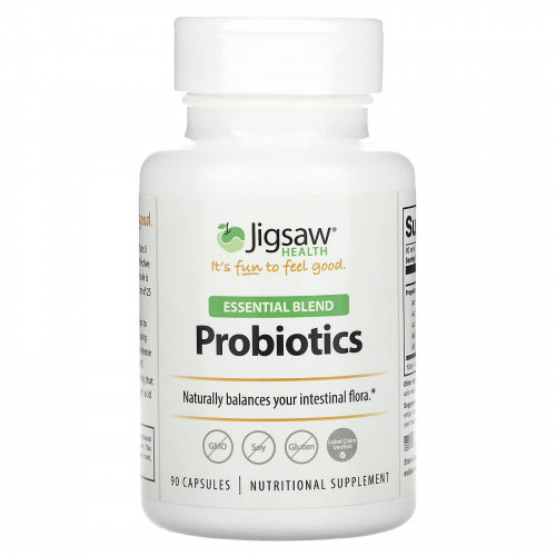 Jigsaw Health, Essential Blend, пробиотики, 90 капсул