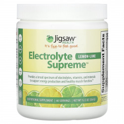 Jigsaw Health, Electrolyte Supreme, лимон и лайм, 354 г (12,5 унции)
