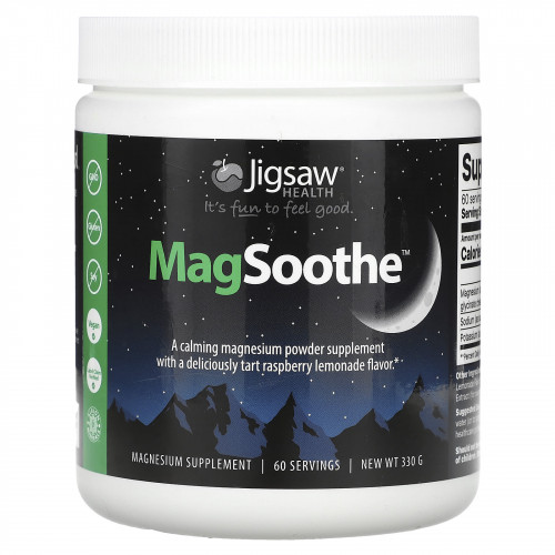 Jigsaw Health, MagSoothe, малиновый лимонад`` 330 г