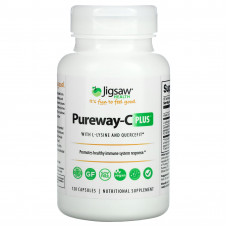 Jigsaw Health, Pureway-C Plus с L-лизином и Quercefit, 120 капсул