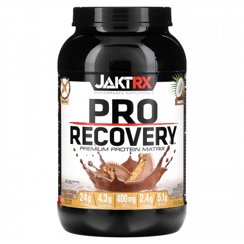 JAKTRX, Pro Recovery, протеиновая матрица премиального качества, с арахисовым маслом и шоколадом, 908 г (2 фунта)