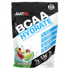 JAKTRX, BCAA Hydrate с кокосовой водой и электролитами, вишневый лаймад, 360 (12,7 унции)