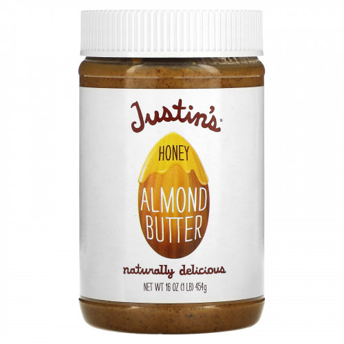 Justin's Nut Butter, Медово-миндальное масло, 454 г (16 унций)