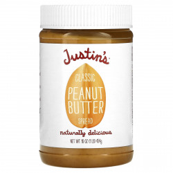 Justin's Nut Butter, Классическое арахисовое масло, 16 унций (454 г)