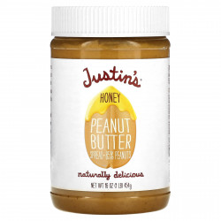 Justin's Nut Butter, Арахисовое масло с медом, 16 унций (454 г)
