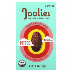 Joolies, Органические финики Medjool, без косточек, снек, 40 г (1,4 унции) (Товар снят с продажи) 