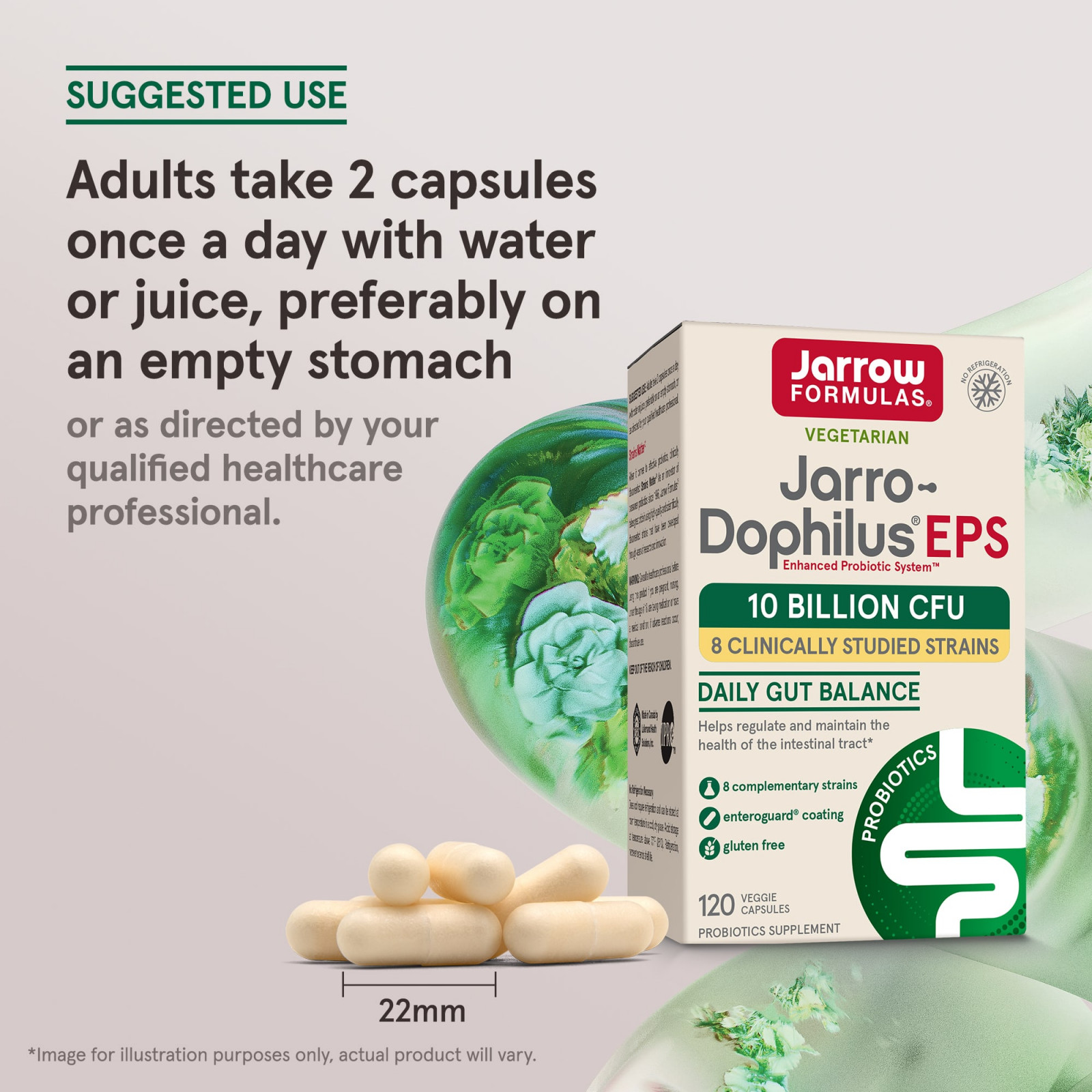 Jarrow Formulas, Jarro-Dophilus EPS, 5 млрд, 120 растительных капсул