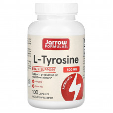 Jarrow Formulas, L-тирозин, 500 мг, 100 капсул
