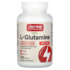 Jarrow Formulas, L-глутамин, 1000 мг, 100 таблеток