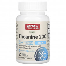 Jarrow Formulas, Теанин 200, 200 мг, 60 вегетарианских капсул