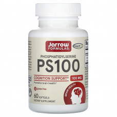 Jarrow Formulas, PS 100, фосфатидилсерин, 100 мг, 60 капсул