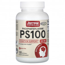 Jarrow Formulas, PS 100, фосфатидилсерин, 100 мг, 120 мягких таблеток