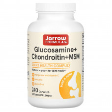 Jarrow Formulas, Глюкозамин с хондроитином и МСМ, 240 капсул