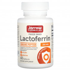 Jarrow Formulas, лактоферрин, сублимированный, 250 мг, 60 капсул