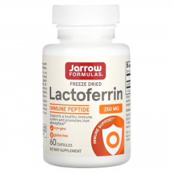 Jarrow Formulas, лактоферрин, сублимированный, 250 мг, 60 капсул