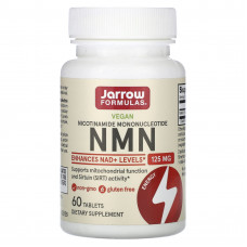 Jarrow Formulas, веганский NMN, 125 мг, 60 таблеток
