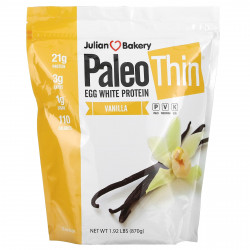 Julian Bakery, Paleo Thin, протеин из яичного белка, ваниль, 870 г (1,92 фунта)