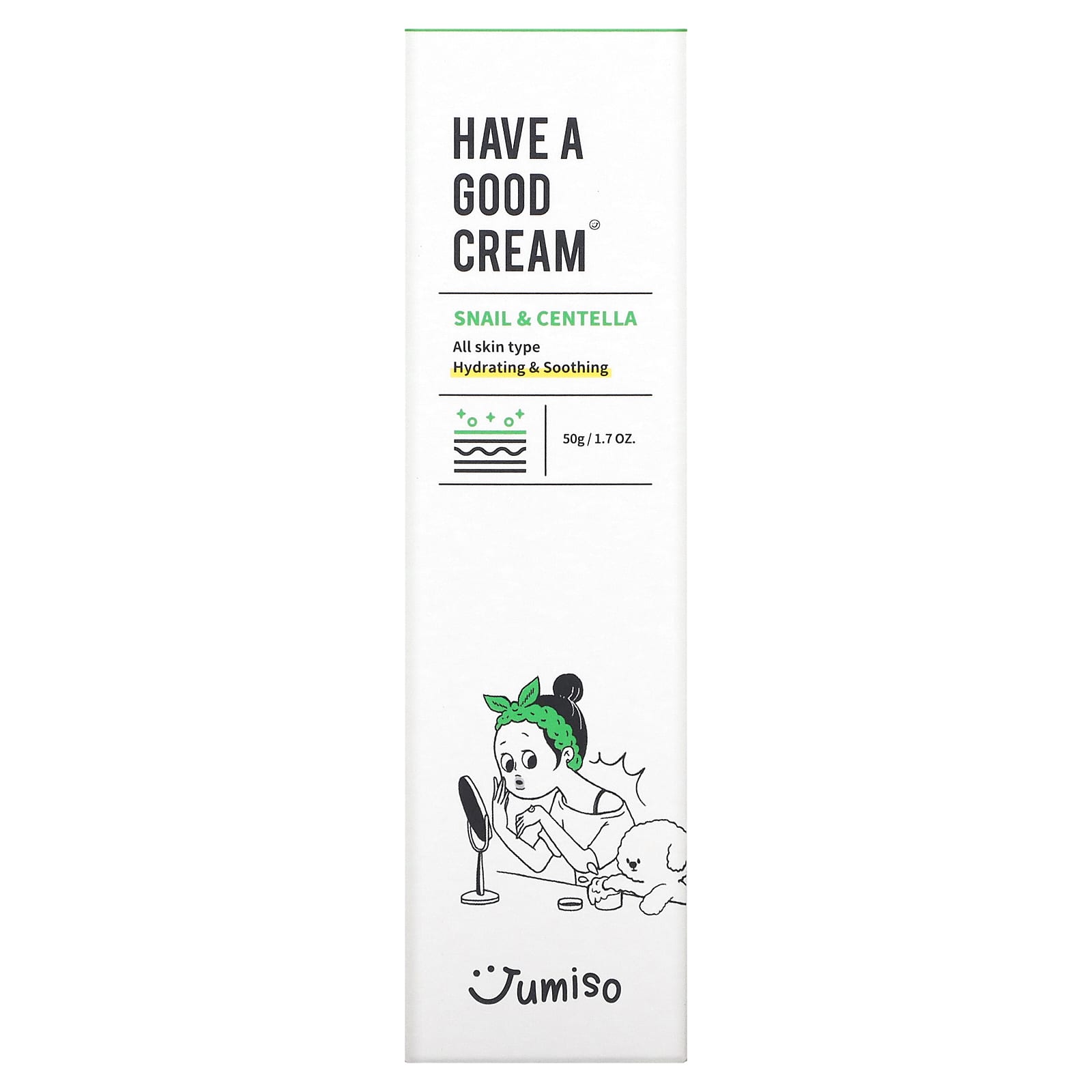 Jumiso, Have A Good Cream, улитка и центелла, 50 г (1,7 унции)