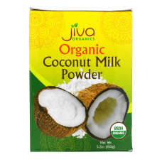 Jiva Organics, Органическое сухое кокосовое молоко, 150 г (5,2 унции)