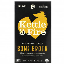 Kettle & Fire, Bone Broth, классический куриный бульон, 479 г (16,9 унции)