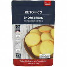 Keto and Co, Keto Cookie Mix, песочное печенье, 230 г (8,1 унции)