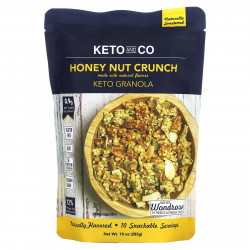 Keto and Co, Keto Granola, медово-ореховый хруст, 285 г (10 унций)
