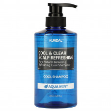 Kundal, Освежающий шампунь Cool & Clear для кожи головы, вода с мятой, 500 мл (16,9 жидк. Унции)