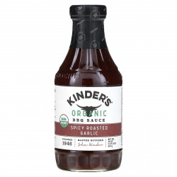 KINDER'S, Органический соус для барбекю, обжаренный с пряностями чеснок, 567 г (20 унций)