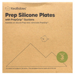 KeaBabies, силиконовые чашки для препарирования с аспирацией PrepGrip, для детей 6–36 месяцев, Valiant, 3 шт.