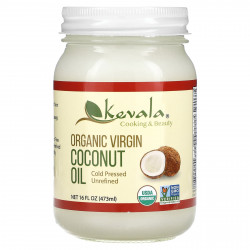 Kevala, Органическое кокосовое масло первого отжима, 473 мл (16 жидк. Унций)