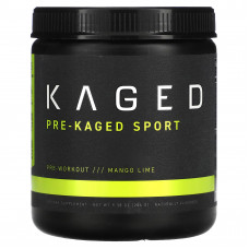 Kaged, PRE-KAGED Sport, предтренировочный комплекс, манго и лайм, 266 г (9,38 унции)