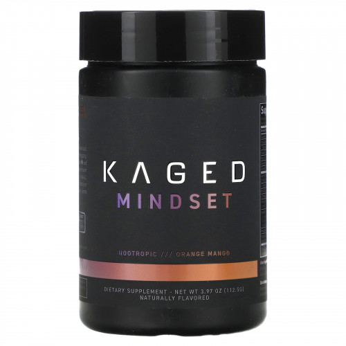 Kaged, Mindset, апельсин и манго, 112,5 г (3,97 унции)