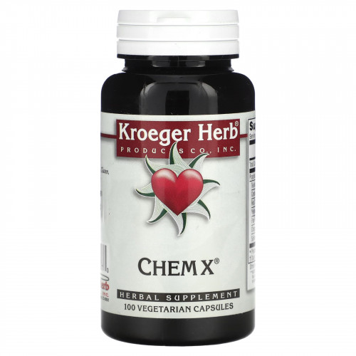 Kroeger Herb Co, Chem X, 100 вегетарианских капсул