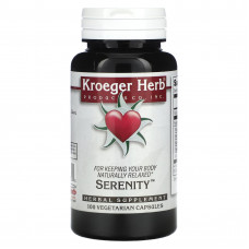 Kroeger Herb Co, Serenity, 100 вегетарианских капсул