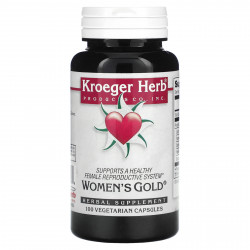 Kroeger Herb Co, Women's Gold, 100 вегетарианских капсул