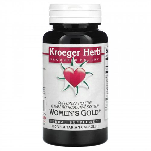 Kroeger Herb Co, Women's Gold, 100 вегетарианских капсул