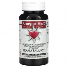 Kroeger Herb Co, Female Balance, 100 вегетарианских капсул