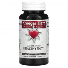Kroeger Herb Co, Здоровый кишечник, 100 вегетарианских капсул
