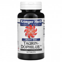 Kroeger Herb Co, Sunny Day, таурин-дофил, 100 таблеток