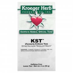 Kroeger Herb Co, Hanna's Herbal Special Tea, KST, без кофеина, 56 г (2 унции)