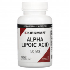 Kirkman Labs, альфа-липоевая кислота, 50 мг, 90 капсул