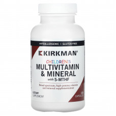Kirkman Labs, мультивитамины и минералы для детей с 5-МТГФ, 120 капсул