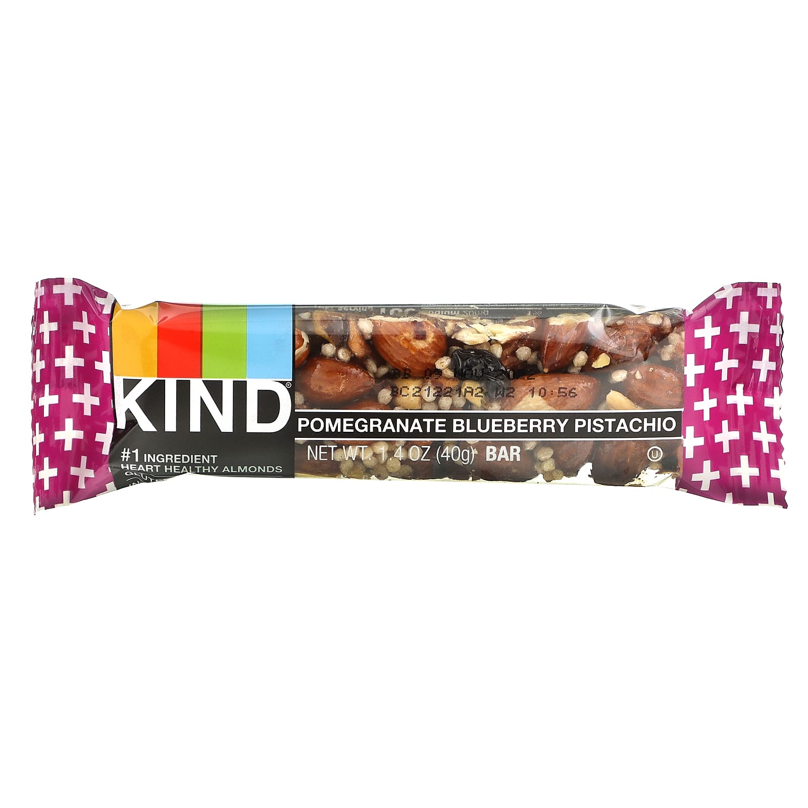 KIND Bars, Батончики Plus, гранат, фисташки, черника + антиоксиданты, 12 батончиков, 1,4 унции (40 г) каждый