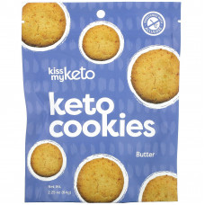 Kiss My Keto, Keto Cookies, сливочное масло, 64 г (2,25 унции)